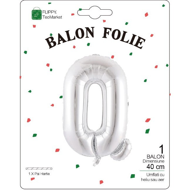 Balon Folie Metalizata Litera Q, 40 Cm, Umflati Cu Heliu Sau Aer, Ambalaj Individual, Pai Inclus - vivimall.ro