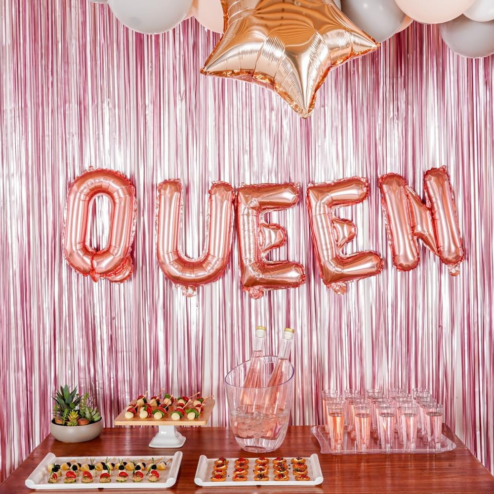 Balon Folie Metalizata Litera Q, 40 Cm, Umflati Cu Heliu Sau Aer, Ambalaj Individual, Pai Inclus, Rose Gold - vivimall.ro