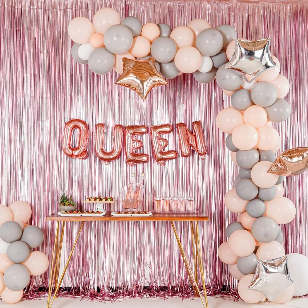 Balon Folie Metalizata Litera Q, 40 Cm, Umflati Cu Heliu Sau Aer, Ambalaj Individual, Pai Inclus, Rose Gold - vivimall.ro
