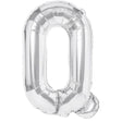 Balon Folie Metalizata Litera Q, 40 Cm, Umflati Cu Heliu Sau Aer, Ambalaj Individual, Pai Inclus - vivimall.ro