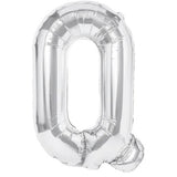 Balon Folie Metalizata Litera Q, 40 Cm, Umflati Cu Heliu Sau Aer, Ambalaj Individual, Pai Inclus - vivimall.ro