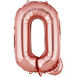 Balon Folie Metalizata Litera Q, 40 Cm, Umflati Cu Heliu Sau Aer, Ambalaj Individual, Pai Inclus, Rose Gold - vivimall.ro