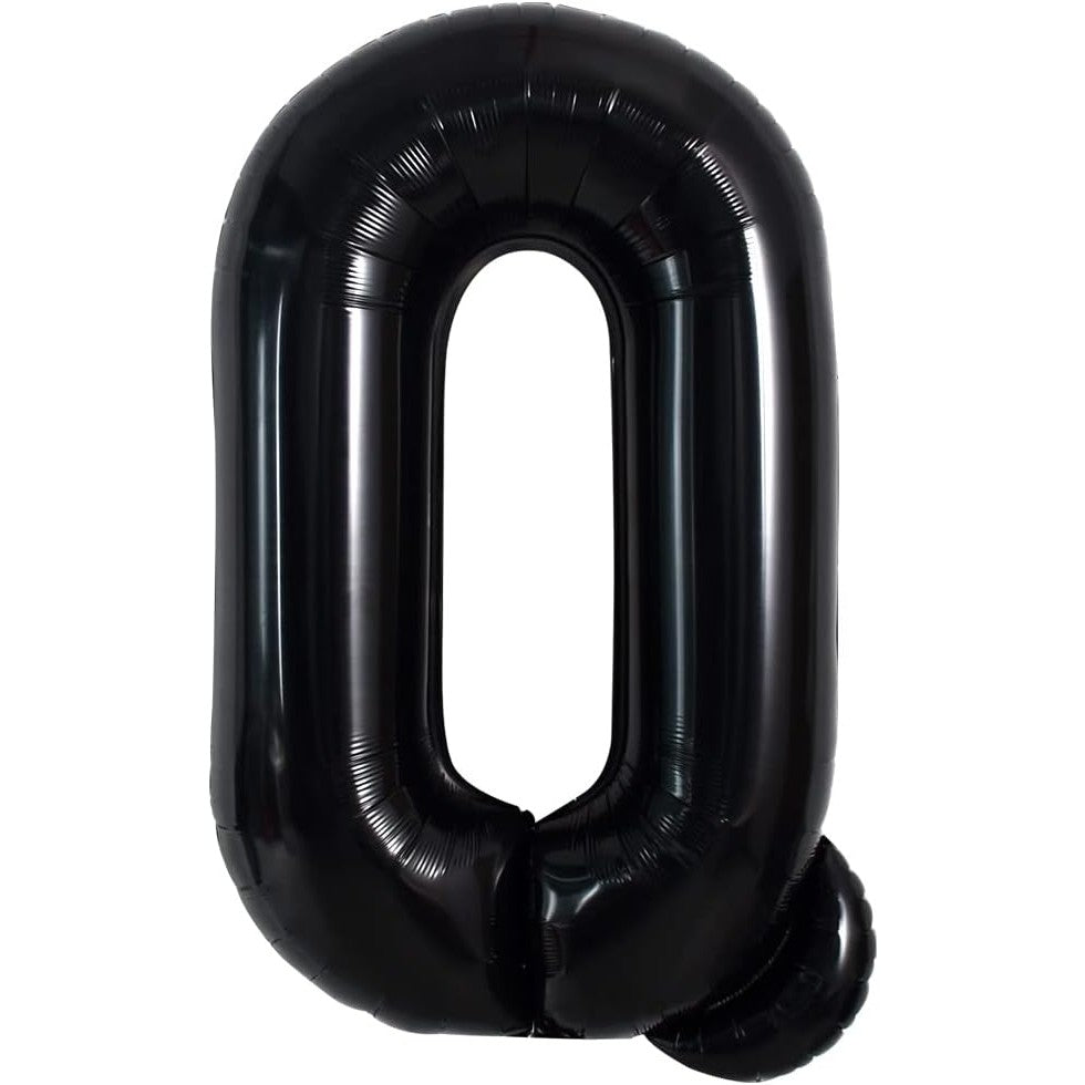 Balon Folie Metalizata Litera Q, 40 Cm, Umflati Cu Heliu Sau Aer, Ambalaj Individual, Pai Inclus - vivimall.ro