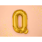 Balon Folie Metalizata Litera Q, 80 Cm, Umflati Cu Heliu Sau Aer, Ambalaj Individual, Pai Inclus - vivimall.ro
