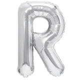 Balon Folie Metalizata Litera R, 40 Cm, Umflati Cu Heliu Sau Aer, Ambalaj Individual, Pai Inclus - vivimall.ro