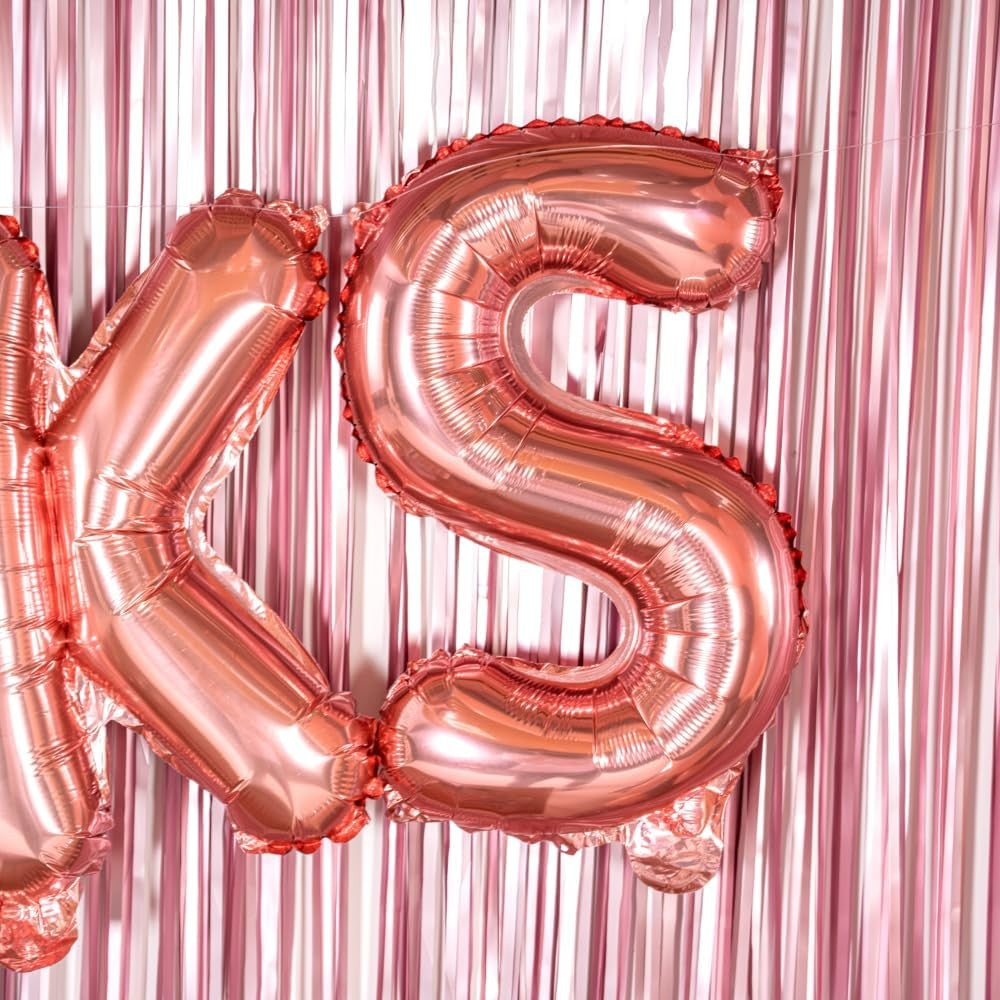 Balon Folie Metalizata Litera S, 40 Cm, Umflati Cu Heliu Sau Aer, Ambalaj Individual, Pai Inclus, Rose Gold - vivimall.ro