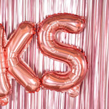 Balon Folie Metalizata Litera S, 40 Cm, Umflati Cu Heliu Sau Aer, Ambalaj Individual, Pai Inclus, Rose Gold - vivimall.ro