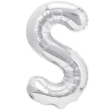 Balon Folie Metalizata Litera S, 80 Cm, Umflati Cu Heliu Sau Aer, Ambalaj Individual, Pai Inclus - vivimall.ro