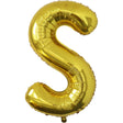 Balon Folie Metalizata Litera S, 80 Cm, Umflati Cu Heliu Sau Aer, Ambalaj Individual, Pai Inclus - vivimall.ro