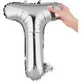 Balon Folie Metalizata Litera T, 40 Cm, Umflati Cu Heliu Sau Aer, Ambalaj Individual, Pai Inclus - vivimall.ro