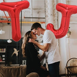 Balon Folie Metalizata Litera T, 40 Cm, Umflati Cu Heliu Sau Aer, Ambalaj Individual, Pai Inclus - vivimall.ro