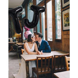Balon Folie Metalizata Litera T, 40 Cm, Umflati Cu Heliu Sau Aer, Ambalaj Individual, Pai Inclus - vivimall.ro
