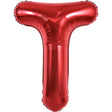 Balon Folie Metalizata Litera T, 40 Cm, Umflati Cu Heliu Sau Aer, Ambalaj Individual, Pai Inclus - vivimall.ro
