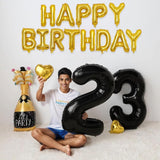 Balon Folie Metalizata Litera T, 80 Cm, Umflati Cu Heliu Sau Aer, Ambalaj Individual, Pai Inclus - vivimall.ro