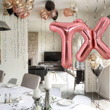 Balon Folie Metalizata Litera T, 80 Cm, Umflati Cu Heliu Sau Aer, Ambalaj Individual, Pai Inclus, Rose Gold - vivimall.ro