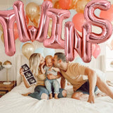 Balon Folie Metalizata Litera T, 80 Cm, Umflati Cu Heliu Sau Aer, Ambalaj Individual, Pai Inclus, Rose Gold - vivimall.ro