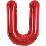 Balon Folie Metalizata Litera U, 40 Cm, Umflati Cu Heliu Sau Aer, Ambalaj Individual, Pai Inclus - vivimall.ro