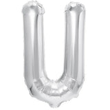 Balon Folie Metalizata Litera U, 80 Cm, Umflati Cu Heliu Sau Aer, Ambalaj Individual, Pai Inclus - vivimall.ro