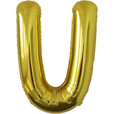 Balon Folie Metalizata Litera U, 80 Cm, Umflati Cu Heliu Sau Aer, Ambalaj Individual, Pai Inclus - vivimall.ro