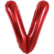 Balon Folie Metalizata Litera V, 40 Cm, Umflati Cu Heliu Sau Aer, Ambalaj Individual, Pai Inclus - vivimall.ro