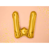 Balon Folie Metalizata Litera W, 40 Cm, Umflati Cu Heliu Sau Aer, Ambalaj Individual, Pai Inclus - vivimall.ro