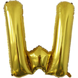 Balon Folie Metalizata Litera W, 40 Cm, Umflati Cu Heliu Sau Aer, Ambalaj Individual, Pai Inclus - vivimall.ro