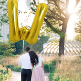 Balon Folie Metalizata Litera W, 80 Cm, Umflati Cu Heliu Sau Aer, Ambalaj Individual, Pai Inclus - vivimall.ro