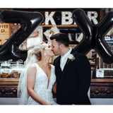 Balon Folie Metalizata Litera X, 40 Cm, Umflati Cu Heliu Sau Aer, Ambalaj Individual, Pai Inclus - vivimall.ro