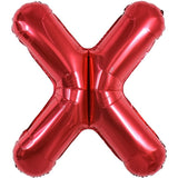 Balon Folie Metalizata Litera X, 40 Cm, Umflati Cu Heliu Sau Aer, Ambalaj Individual, Pai Inclus - vivimall.ro