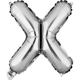 Balon Folie Metalizata Litera X, 80 Cm, Umflati Cu Heliu Sau Aer, Ambalaj Individual, Pai Inclus - vivimall.ro