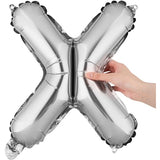 Balon Folie Metalizata Litera X, 80 Cm, Umflati Cu Heliu Sau Aer, Ambalaj Individual, Pai Inclus - vivimall.ro
