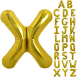 Balon Folie Metalizata Litera X, 80 Cm, Umflati Cu Heliu Sau Aer, Ambalaj Individual, Pai Inclus - vivimall.ro