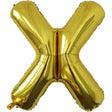 Balon Folie Metalizata Litera X, 80 Cm, Umflati Cu Heliu Sau Aer, Ambalaj Individual, Pai Inclus - vivimall.ro