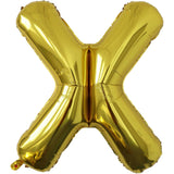 Balon Folie Metalizata Litera X, 80 Cm, Umflati Cu Heliu Sau Aer, Ambalaj Individual, Pai Inclus - vivimall.ro