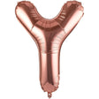Balon Folie Metalizata Litera Y, 100 Cm, Umflati Cu Heliu Sau Aer, Ambalaj Individual, Pai Inclus, Rose Gold - vivimall.ro