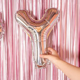 Balon Folie Metalizata Litera Y, 40 Cm, Umflati Cu Heliu Sau Aer, Ambalaj Individual, Pai Inclus - vivimall.ro