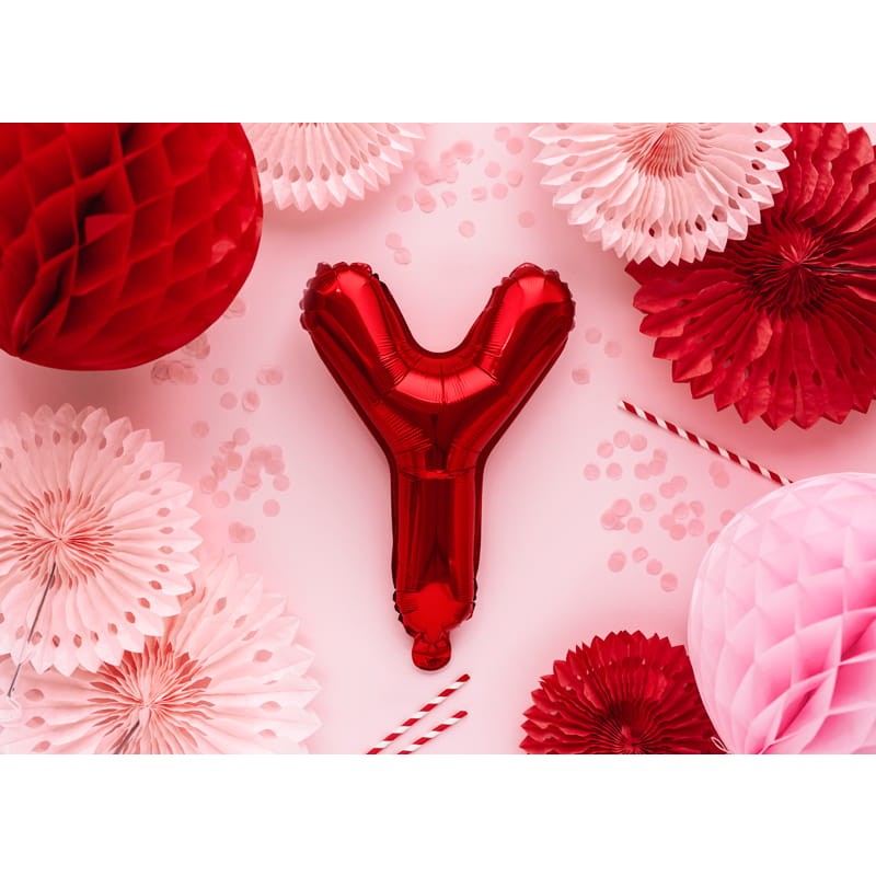 Balon Folie Metalizata Litera Y, 40 Cm, Umflati Cu Heliu Sau Aer, Ambalaj Individual, Pai Inclus - vivimall.ro
