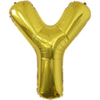 Balon Folie Metalizata Litera Y, 80 Cm, Umflati Cu Heliu Sau Aer, Ambalaj Individual, Pai Inclus - vivimall.ro
