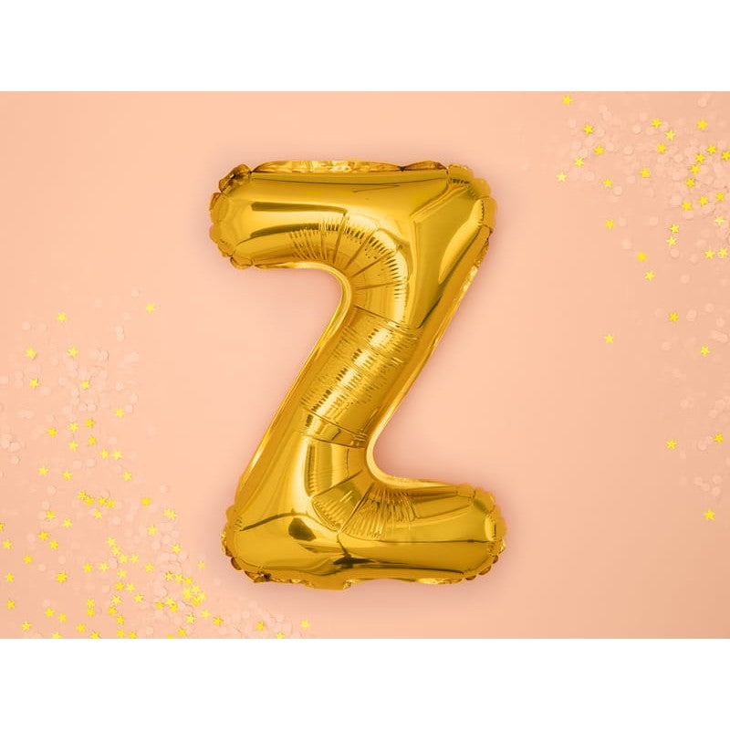 Balon Folie Metalizata Litera Z, 80 Cm, Umflati Cu Heliu Sau Aer, Ambalaj Individual, Pai Inclus - vivimall.ro