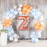 Balon Folie Metalizata Litera Z, 80 Cm, Umflati Cu Heliu Sau Aer, Ambalaj Individual, Pai Inclus, Rose Gold - vivimall.ro