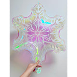 Balon Fulg, Vivimall, din Folie de Aluminiu, cu Reflexe Irizante, 47x60cm, Argintiu - vivimall.ro