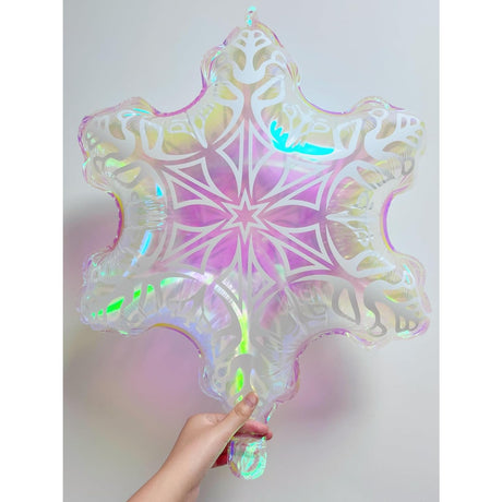 Balon Fulg, Vivimall, din Folie de Aluminiu, cu Reflexe Irizante, 47x60cm, Argintiu - vivimall.ro