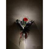 Trandafir In Balon Led Cu Lumini, Tip Buchet, Diametru 35 Cm