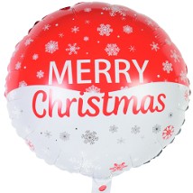 Balon Merry Christmas Roșu 44.5x53cm - vivimall.ro