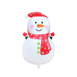 Balon Om de Zapada, Flippy, din Folie de Aluminiu, Tema Craciun, 65 x 43 cm, Alb/Rosu - vivimall.ro