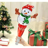 Detaliu balon Flippy Om de Zăpadă folie aluminiu, motiv Crăciun, culori festive multicolor