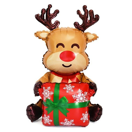 Balon Ren, Vivimall, din Folie de Aluminiu, 149x115 cm, Maro - vivimall.ro