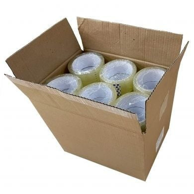 Set 36 Buc Banda Adeziva Acrilica, 48mmx60m, Transparenta - vivimall.ro