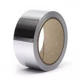 Banda Adeziva din Aluminiu pentru Izolare, Etansare si Protectie Suprafete, Rezistenta la UV, Aderenta Ridicata, 50 mm x 50 m, Argintiu