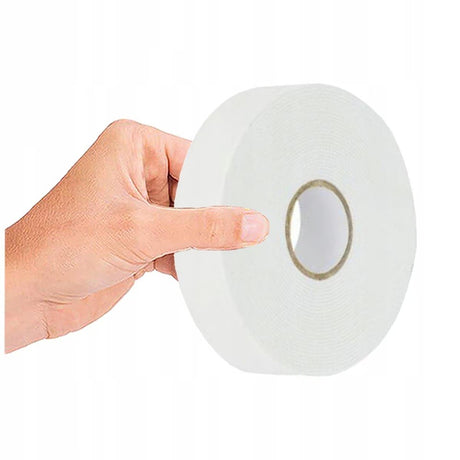 Banda Dubla Adeziva, Vivimall, Vascozitate Ridicata, din Spuma, 2 cm Latime, 20 m Lunigme, Alb - vivimall.ro